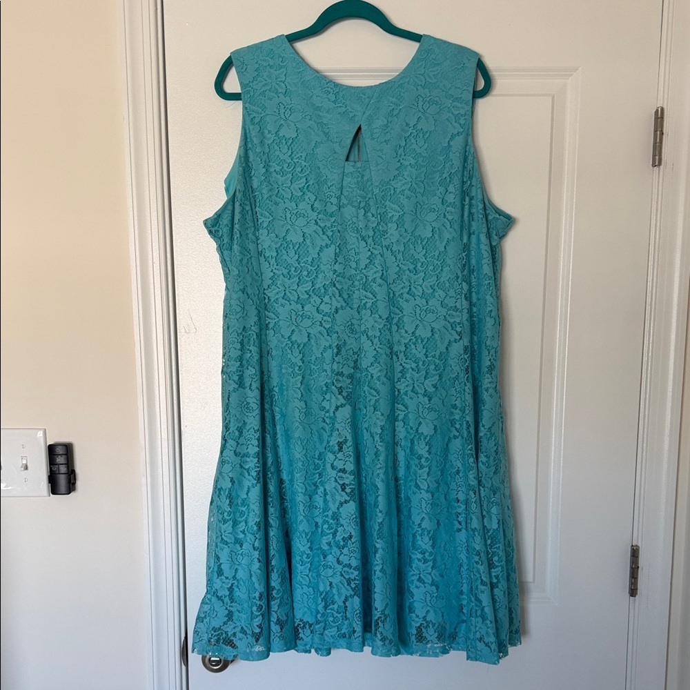 Dress Barn Sleeveless Lace A-Line Dress